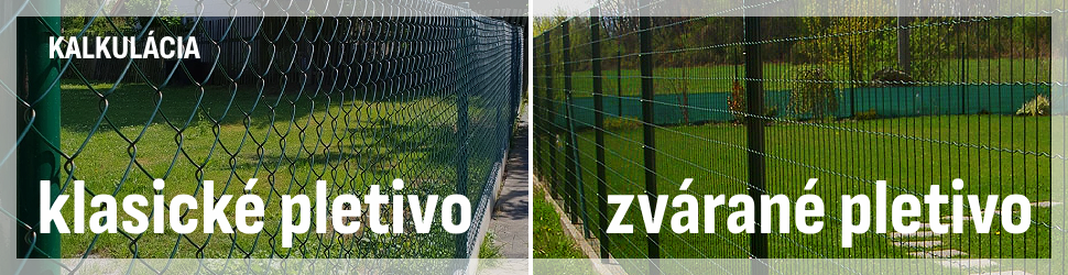 Bezplatná kalkulácia pre zvárané pletivá a klasické pletivá